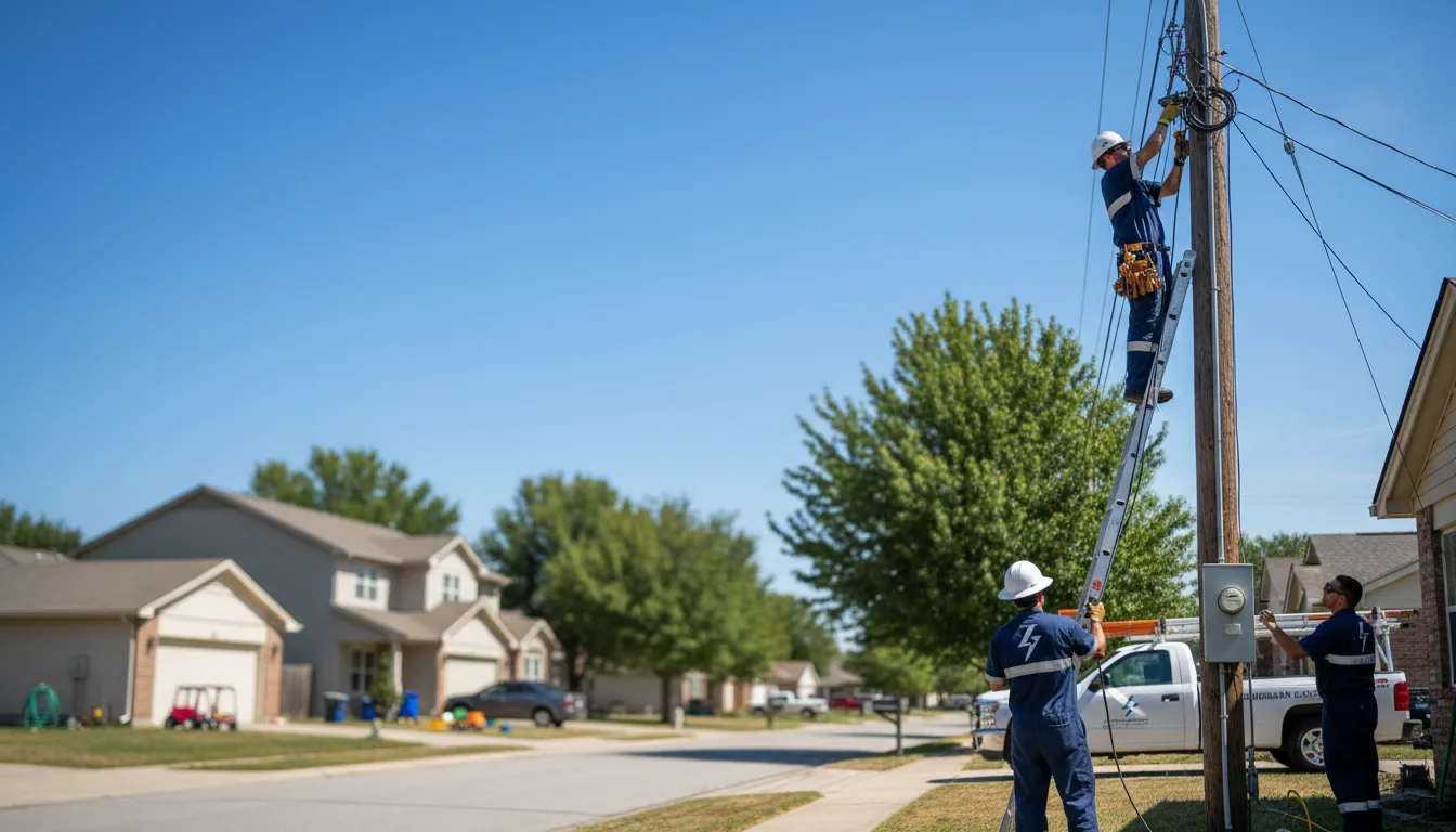 Residential electrician providing installation services in Sheffield, AL